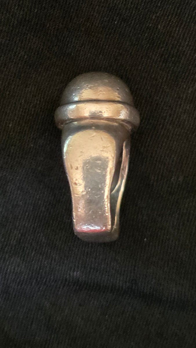 Bague moderniste en argent vers 1930-photo-4