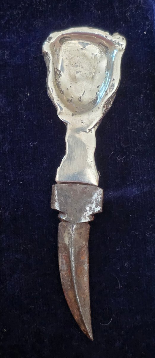 Broche a système en argent  dague touareg -photo-1