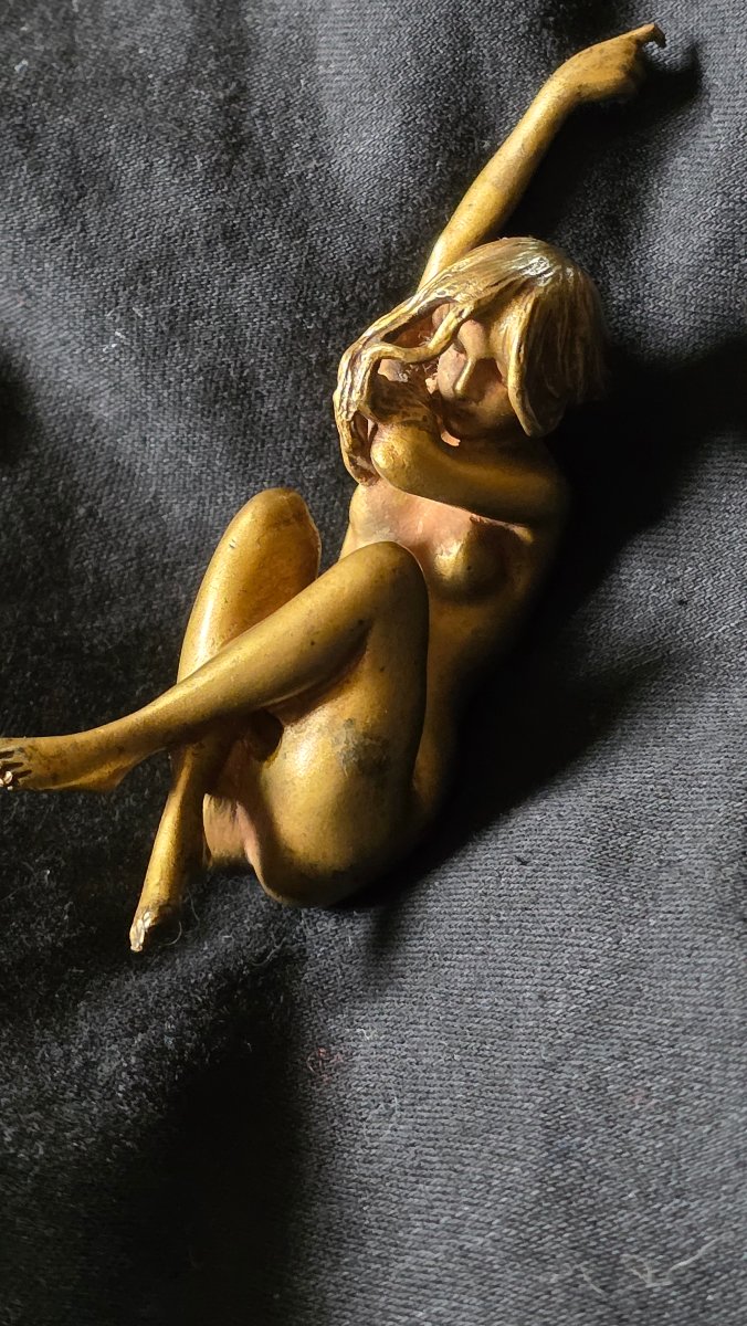Bronze femme nue art nouveau-photo-4