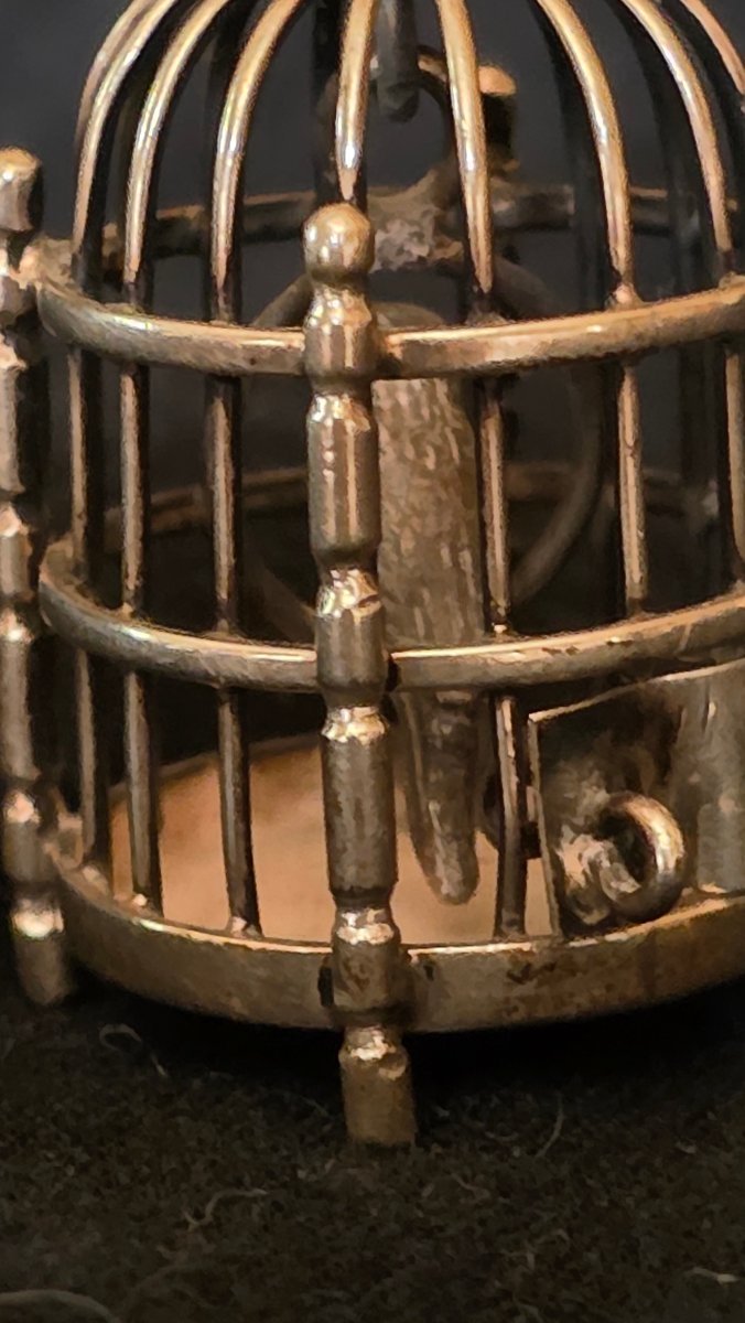 Miniature Silver Birdcage-photo-3