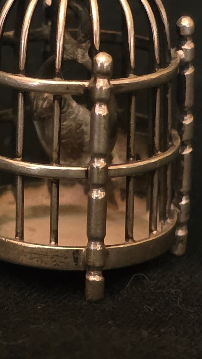Miniature Silver Birdcage-photo-1