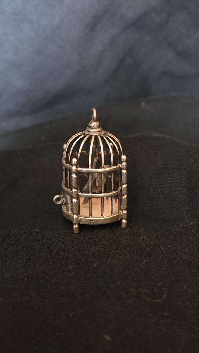 Miniature Silver Birdcage