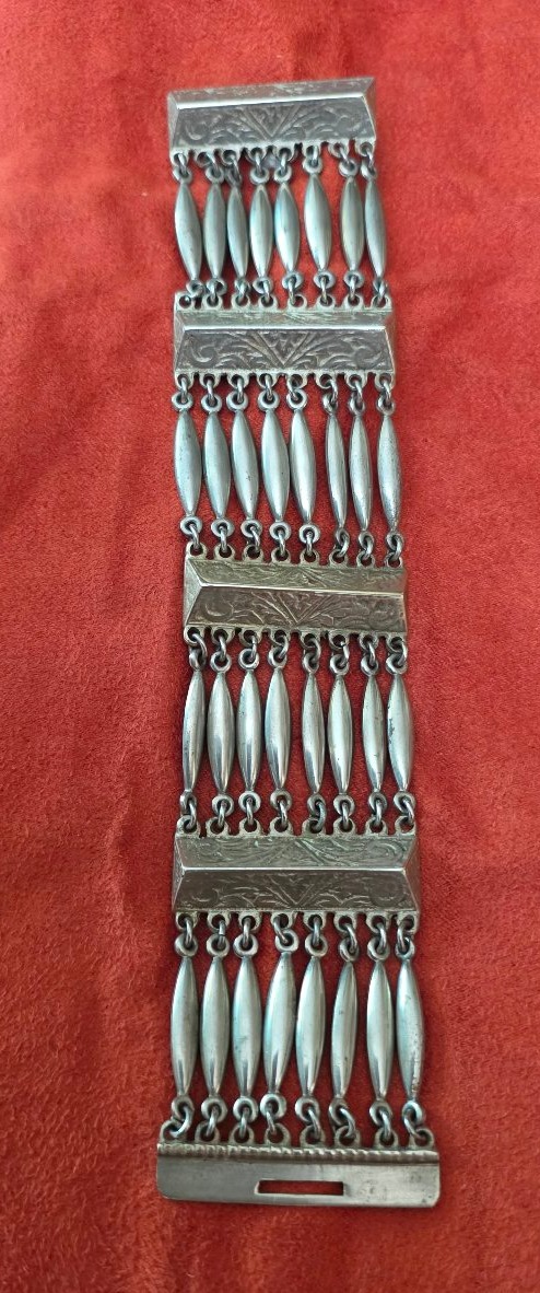 Bronze And Silver-plated Brass Bracelet -photo-3
