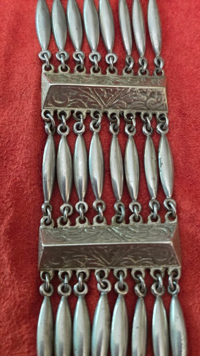 Bronze And Silver-plated Brass Bracelet -photo-1