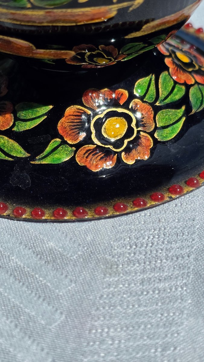 Enameled Copper Vase, Circa 1950, René Bonhomme, Limoges-photo-5
