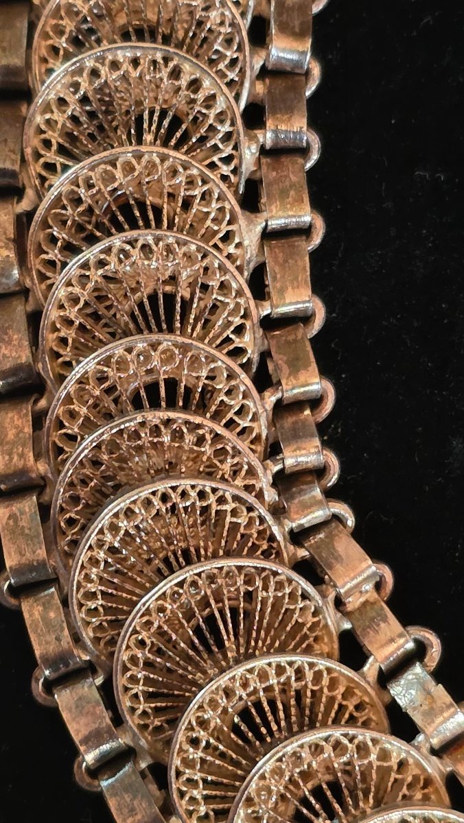 Collier articulé en argent vers 1930-photo-1