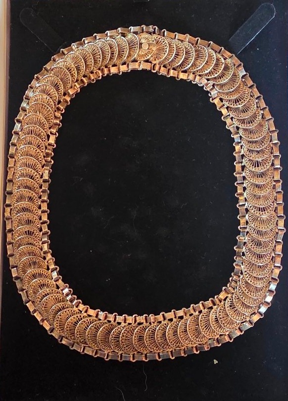 Collier articulé en argent vers 1930