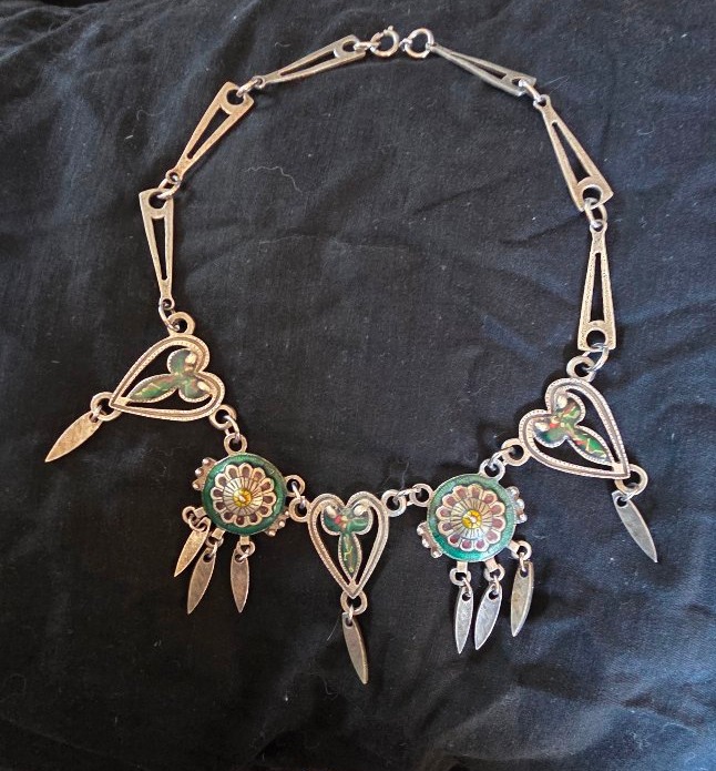 Enameled Necklace With Pendants, Designed By Dlh-photo-3