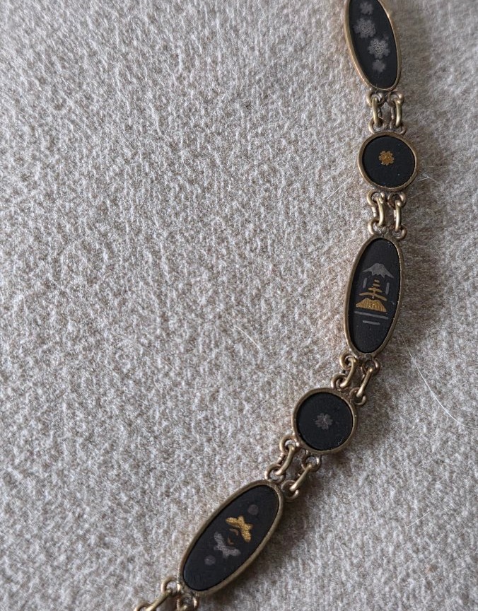 Collier japonnais décor papillon-photo-3