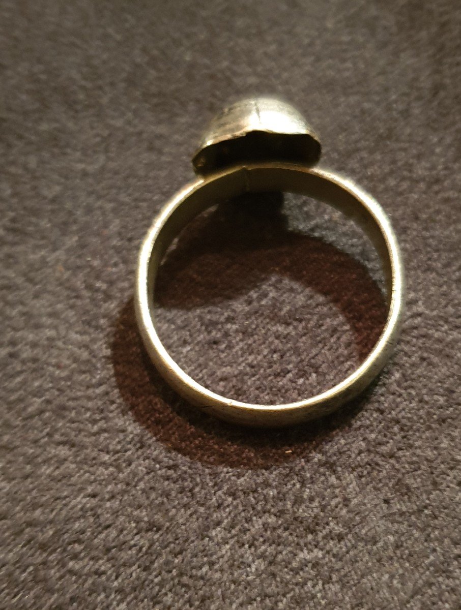 Mémento Mori Men's Ring In Silver And Diamonds-photo-4
