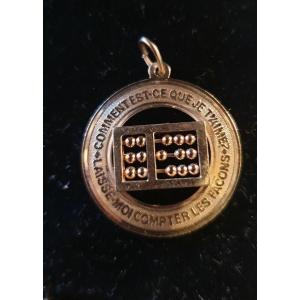 Sentimental Gold Pendant With Caption