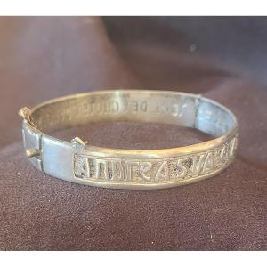 Bracelet légende  Sentimental  Basque En Argent 19 ème Siècle 