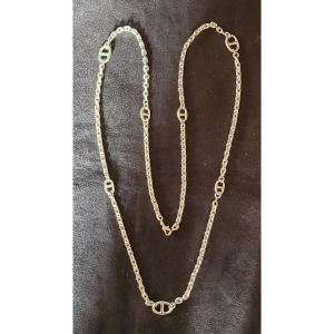 Silver Long Necklace 