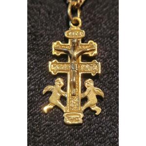 Caravaca Cross Necklace In Gold