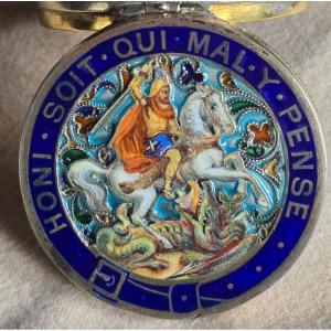 St. Georges Silver, Enamel, And Updated Dressing Box