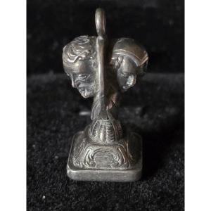 19th Century Silver Seal Pendant For Men And Women