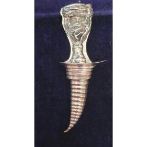 Tuareg Dagger Silver System Brooch