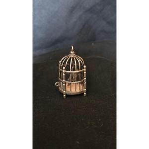 Miniature Silver Birdcage