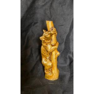 Sceau en bronze ours signe Louis carvin
