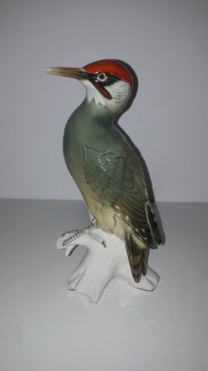 Oiseau Porcelaine Pic Vert Karl Ens