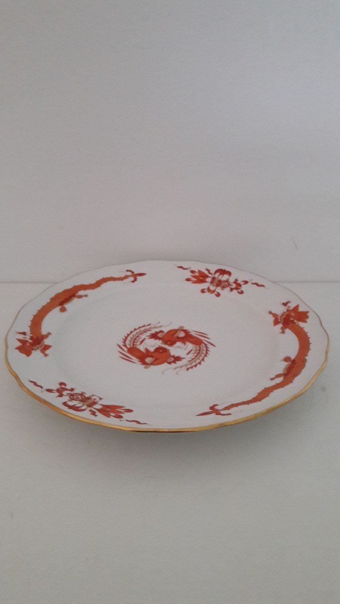 Coupelle Meissen décor rouge dragon Drachen Schälchen | Kaufen auf