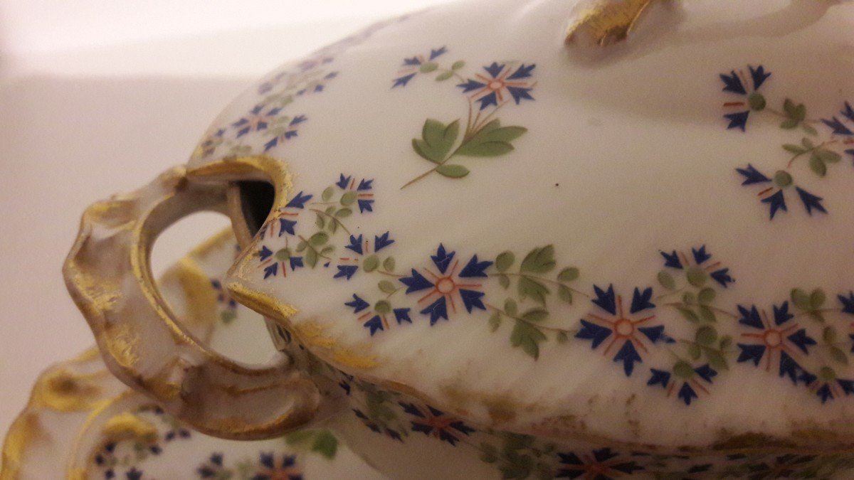 Proantic: Saucière En Porcelaine Emile Bourgeois