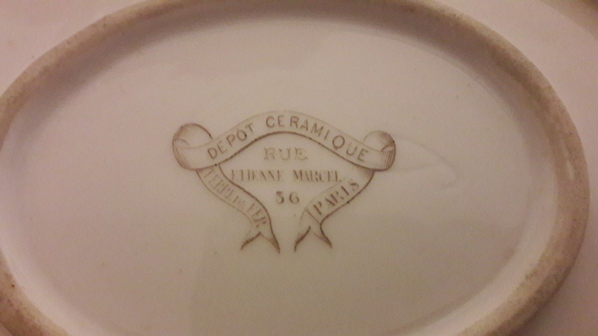 Proantic: Saucière En Porcelaine Emile Bourgeois