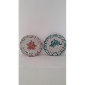 Two Jérôme Massier Ceramic Plates