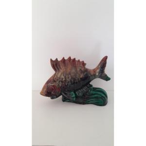 Ceramic Fish Signed Radureau