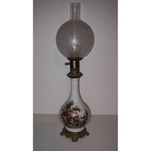 Paris Porcelain Oil Lamp