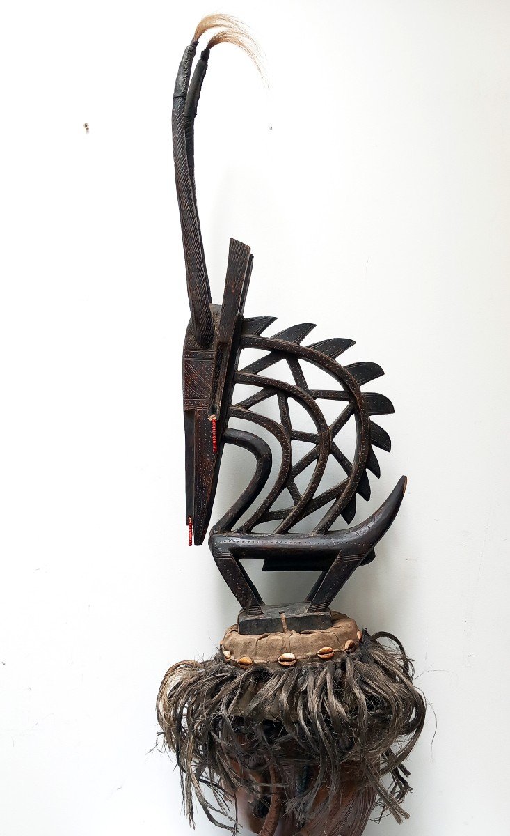 Large Crest Mask Ciwara Or Tyi Wara Bambara Mali
