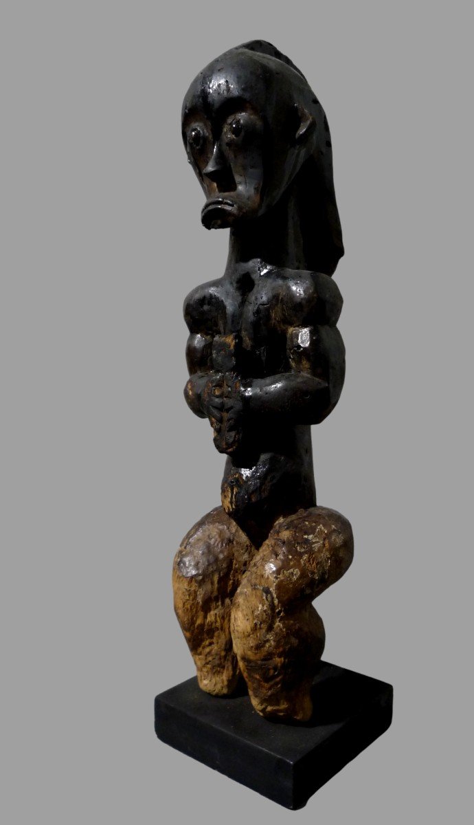 Statue Gardien De Reliquaire Du Byeri, Fang Ntoumou Ntumu Gabon 