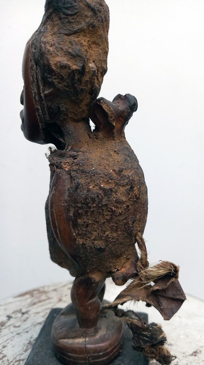 Petit Fetiche De Chasse N'kissi Bakongo-photo-3