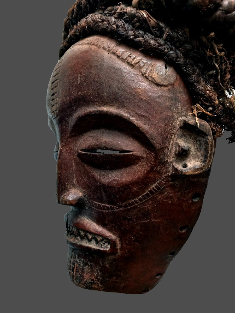 Masque De Danse Tchokwé, République Démocratique Du Congo-photo-3