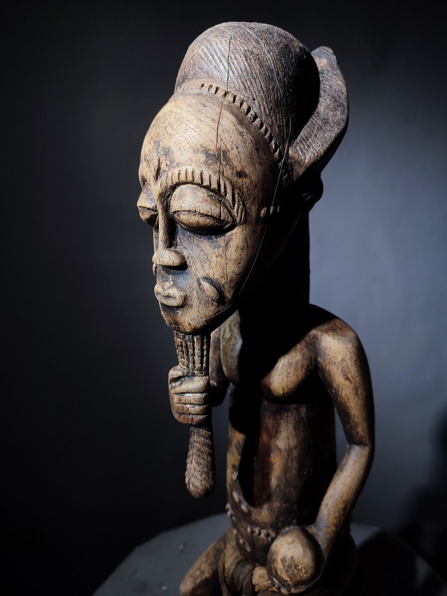 Statue d'ancêtre Baoulé Cote d'Ivoire-photo-1