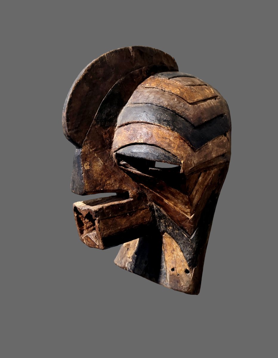 Masque Kifwebe provenance galerie Pierre Vérité Songye ou Basonge au Zaire-photo-4