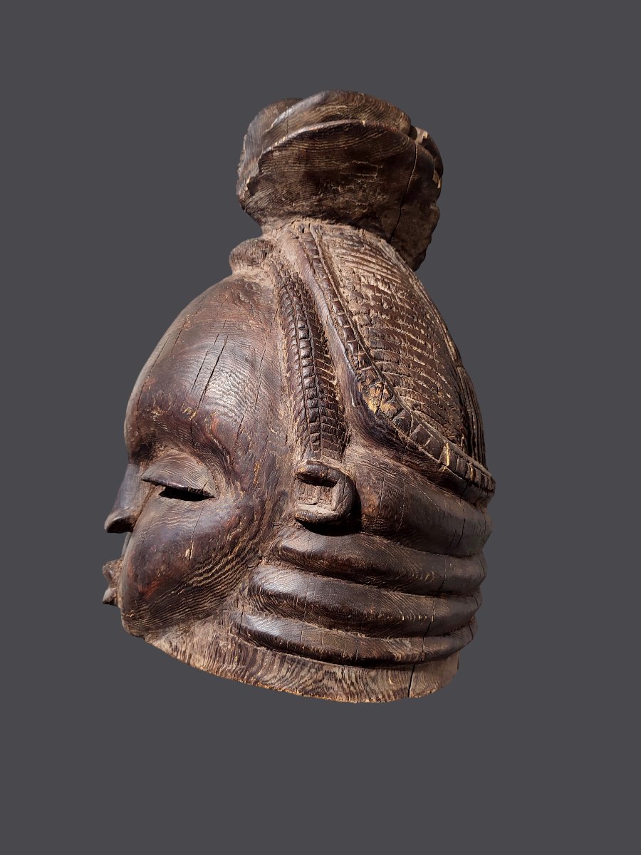 Large Mende Helmet Mask Sierra Leone-photo-3