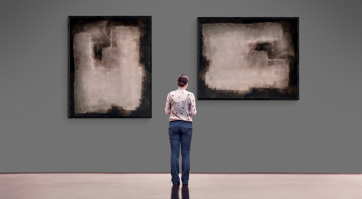 Abstract Painting In Natural Earth Tones.-photo-4