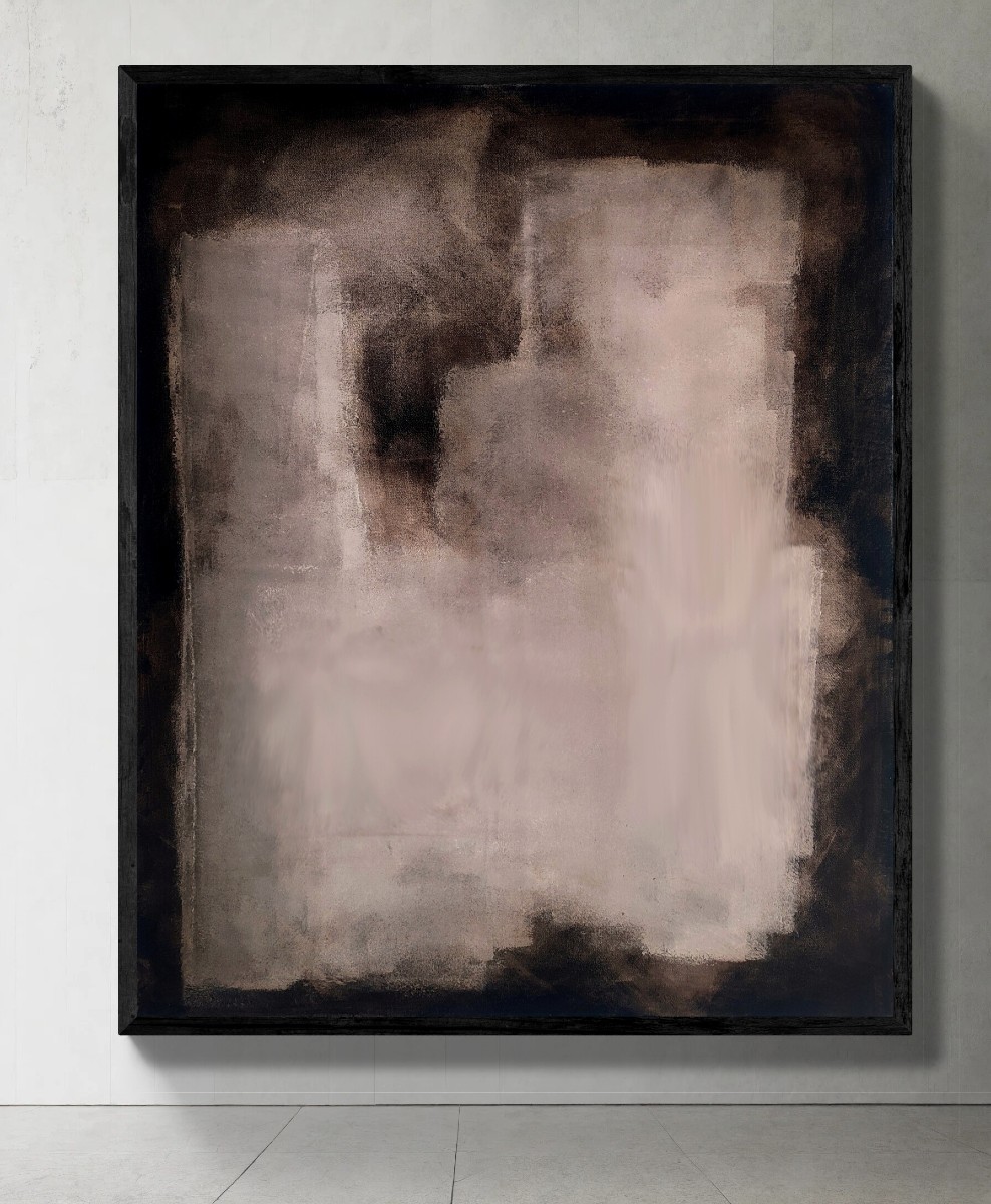 Abstract Painting In Natural Earth Tones.