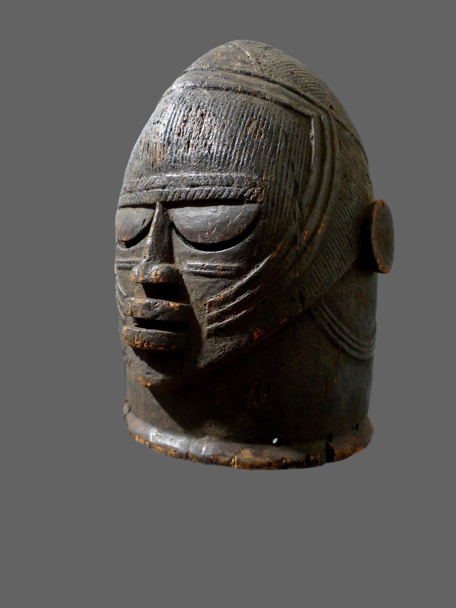 masque heaume ou casque Igala Nigeria-photo-4