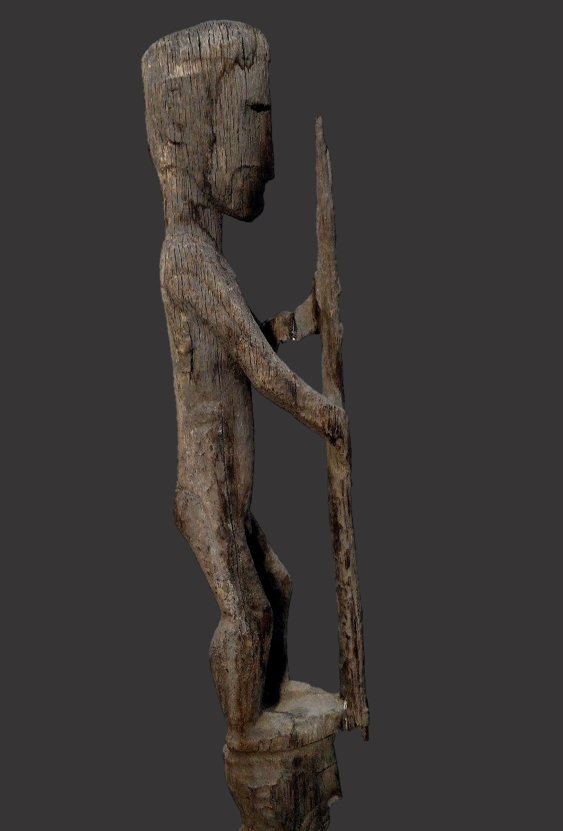 Statue Poteau Petites îles de la Sonde - Indonésie Elément de proue-photo-3