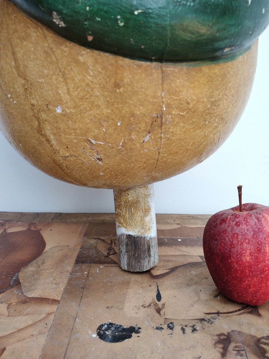 Large Altar Element Glorious Cross Globe Serpent 18th Century-photo-1