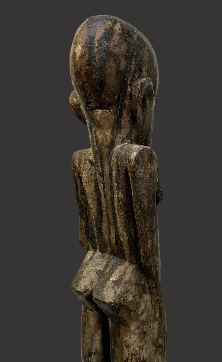 Large Bateba Lobi Statue Sacrificial Patina Burkina Faso-photo-2