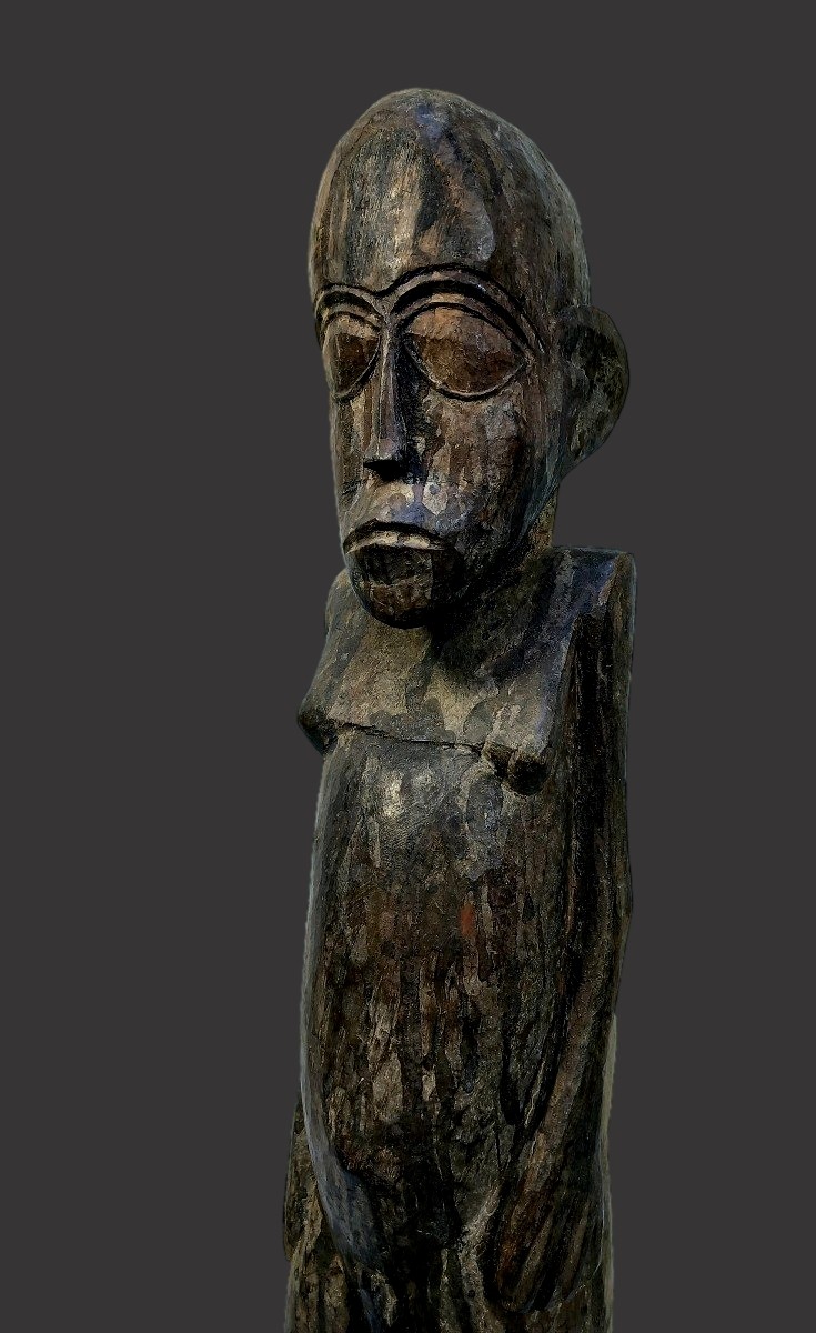Large Bateba Lobi Statue Sacrificial Patina Burkina Faso-photo-3