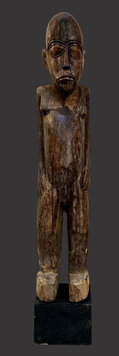 Large Bateba Lobi Statue Sacrificial Patina Burkina Faso-photo-4