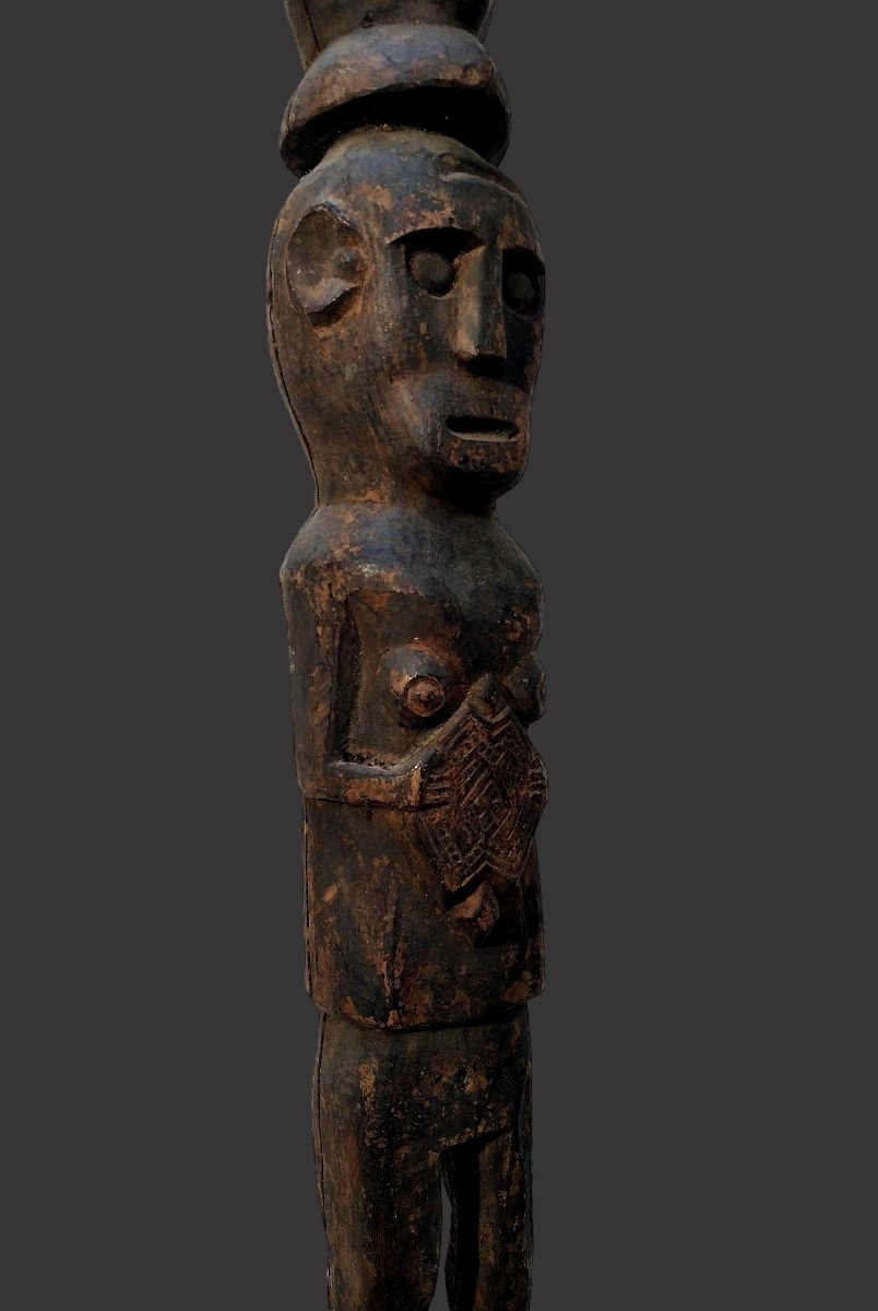 Statue Pole Timor Indonesia Head Cutter-photo-3