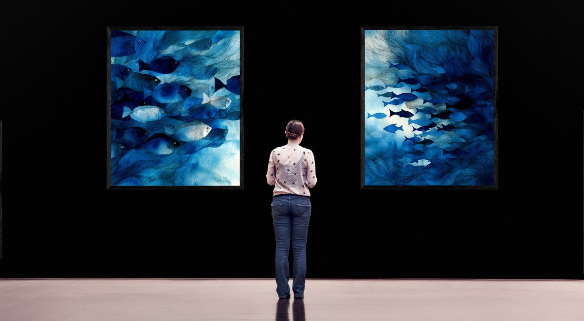 La vague, par Elie Rochefort  tableau mer ocean abstrait-photo-2