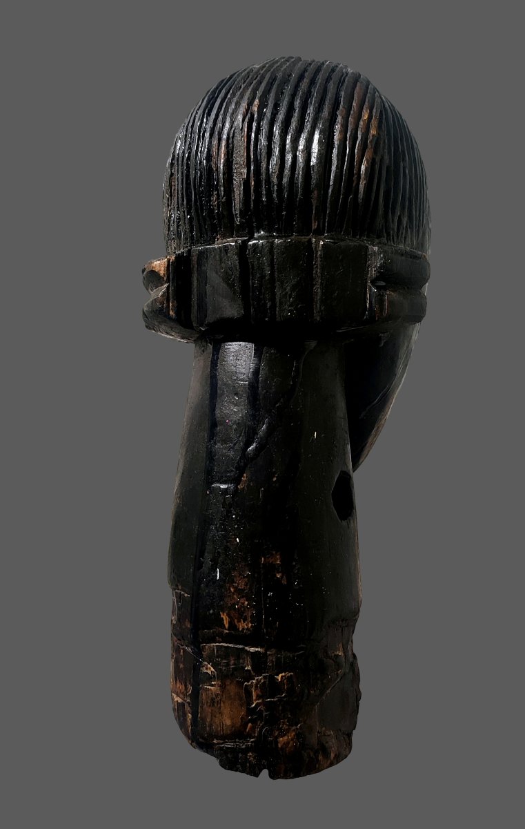 Tête Fang Gabon, byeri gardienne de reliquaire .-photo-3