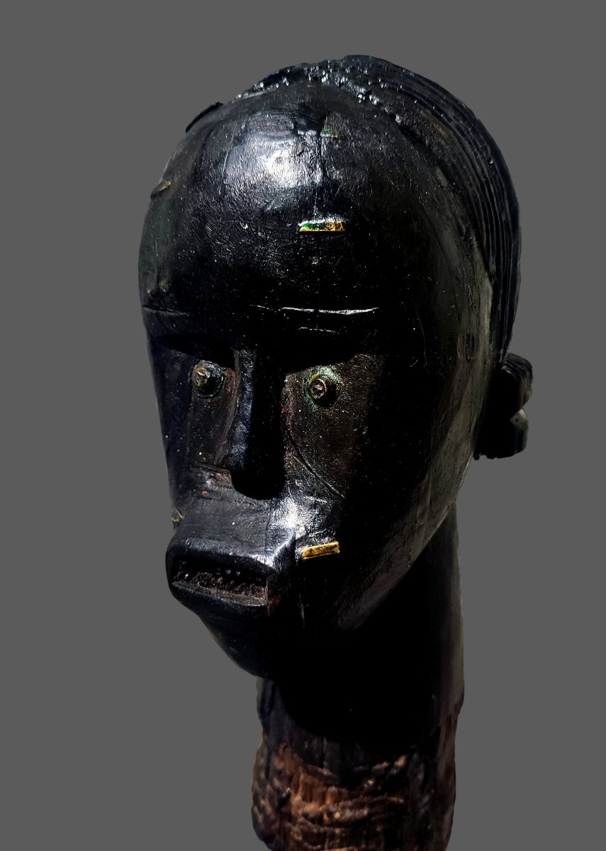Tête Fang Gabon, byeri gardienne de reliquaire .-photo-4