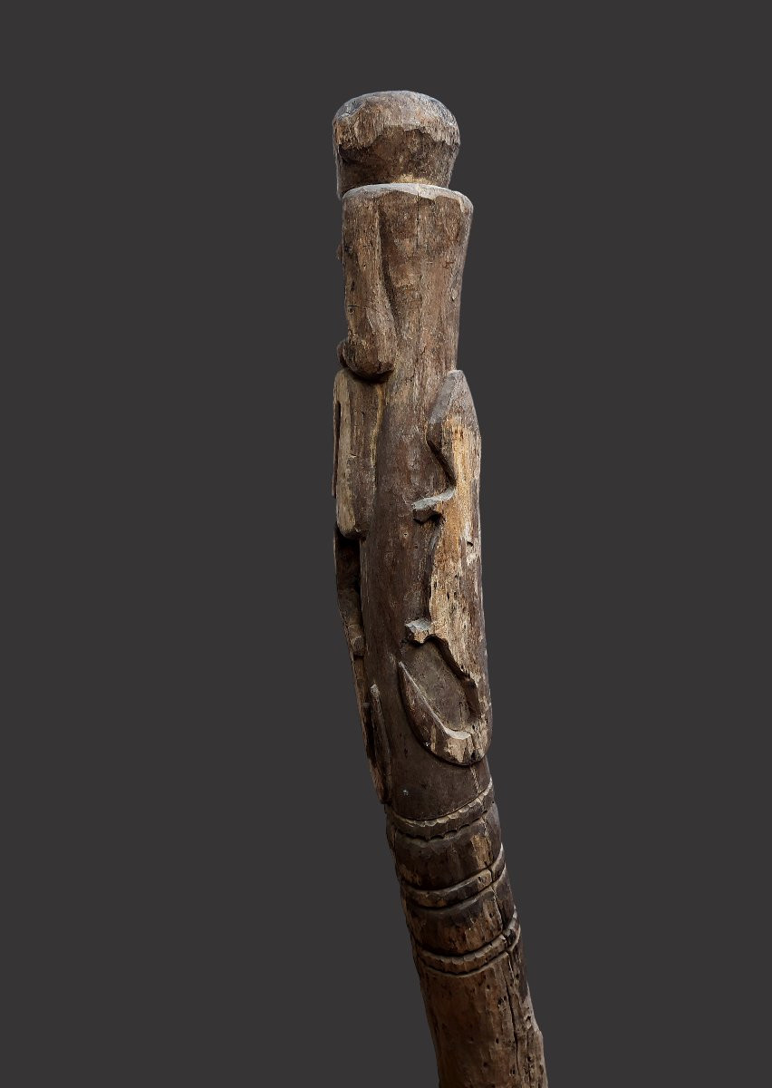 Hampatong Post Statue, Dayak, Kalimantan Borneo, Indonesia, Ancient Totem From The Wolmark Collection -photo-4
